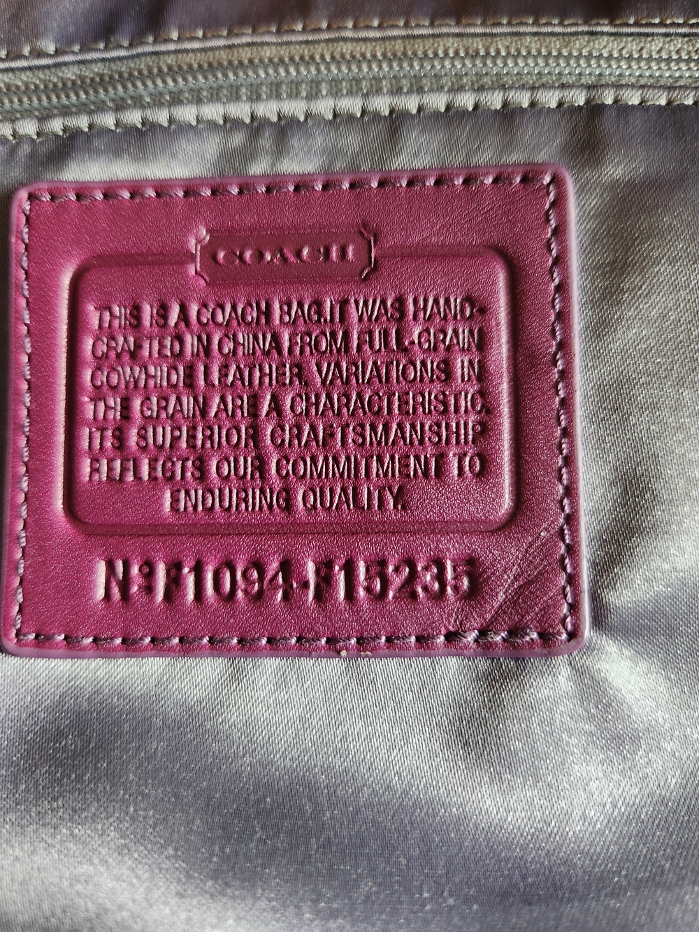 Coach Studded Hobo Shoulder Bag / East West Tote.
F15235 - Picture 9 of 11